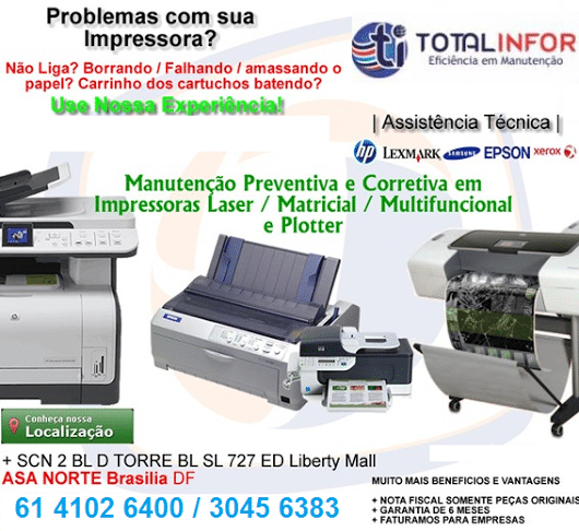 assistencia impressoras em brasilia