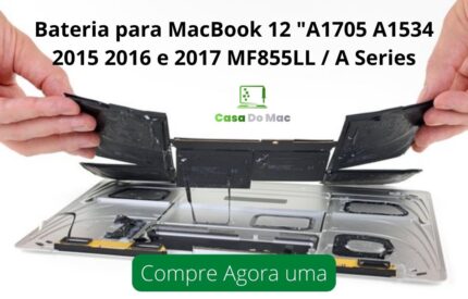 Compre Agora sua Bateria Original SMP para A1705/A1527 Macbook A1534 2015 a 2017