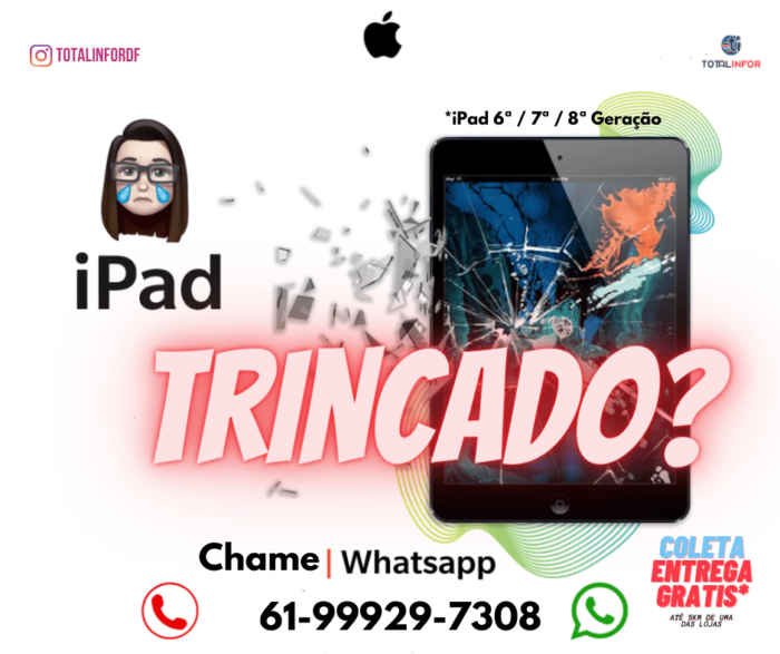 Troca Vidro De Iphones, Ipads E Apple Watch